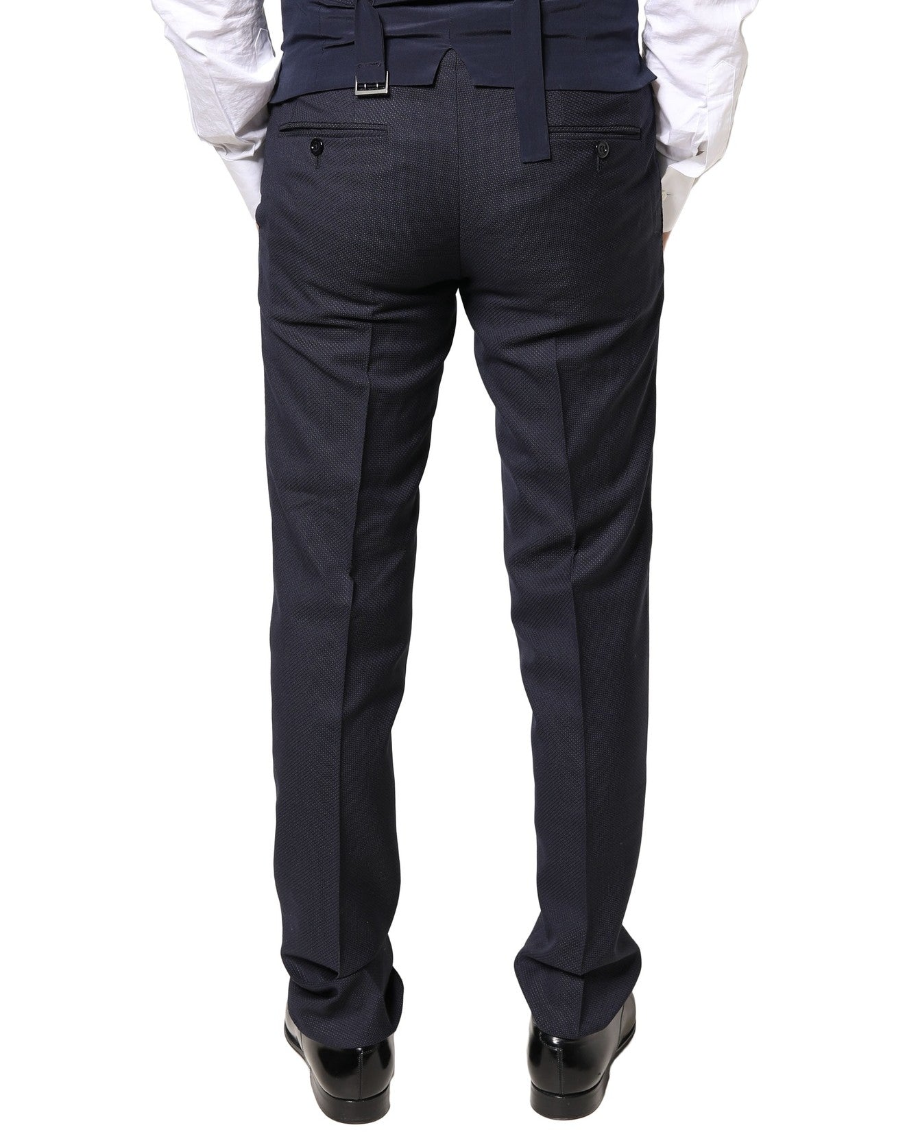 Dolce & Gabbana Gray Wool Formal Dress Men Trousers Pants | Regal Royce