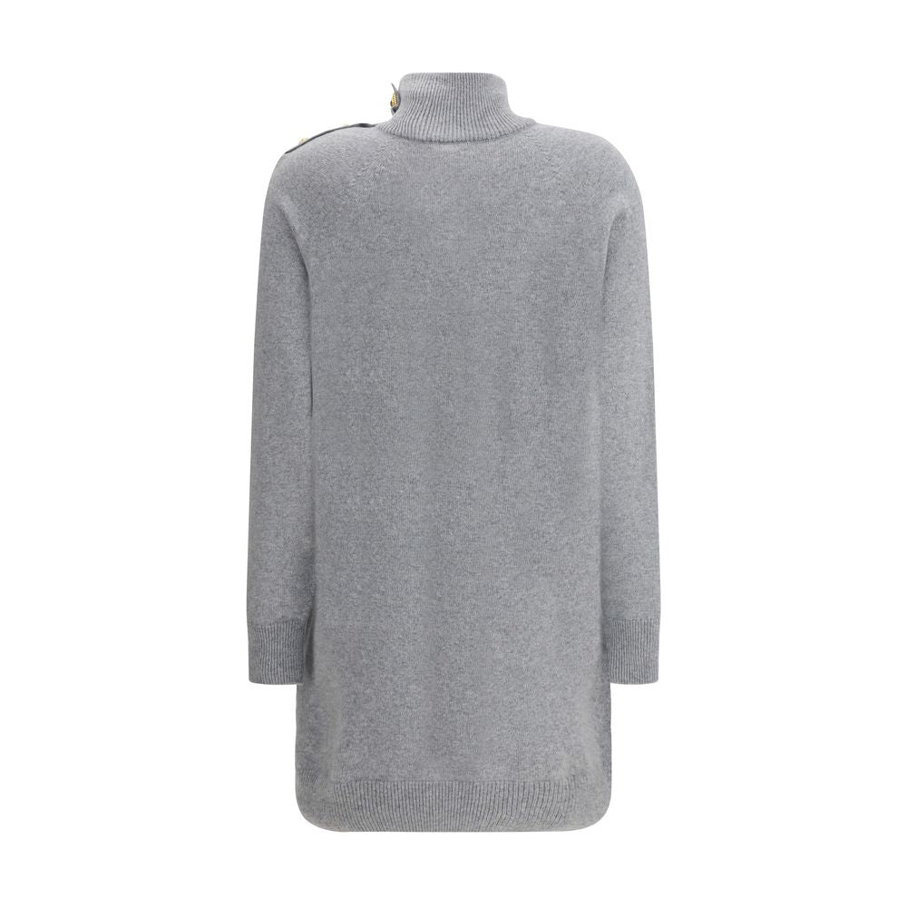 Balmain Gray Cashmere Casual Dress | Regal Royce