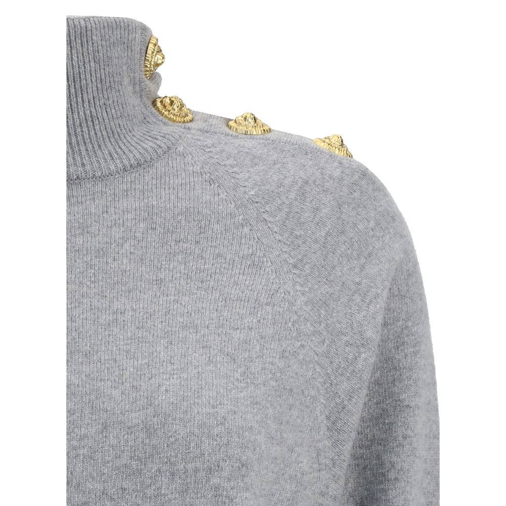 Balmain Gray Cashmere Casual Dress | Regal Royce
