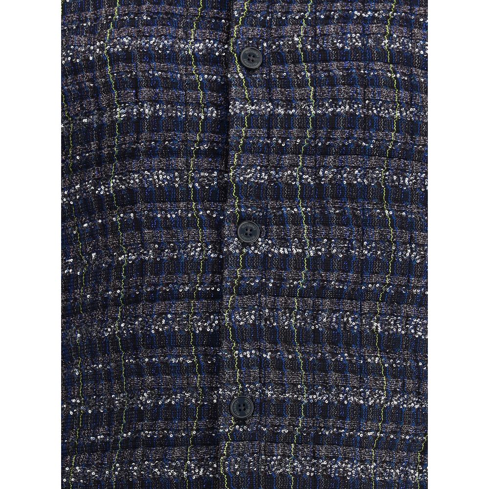 Missoni Blue Viscose Coat | Regal Royce