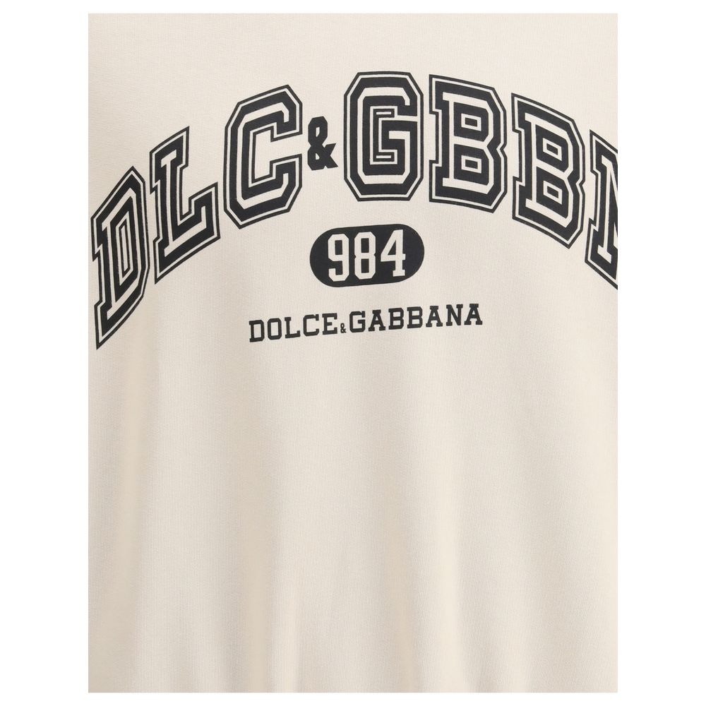 Dolce & Gabbana Beige Cotton Sweatshirt | Regal Royce