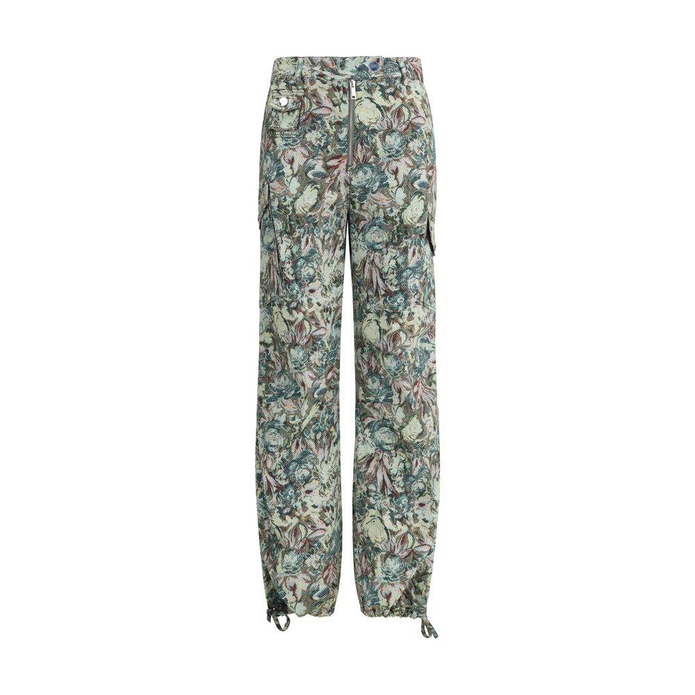 Ganni Multicolor Cotton Casual Pants