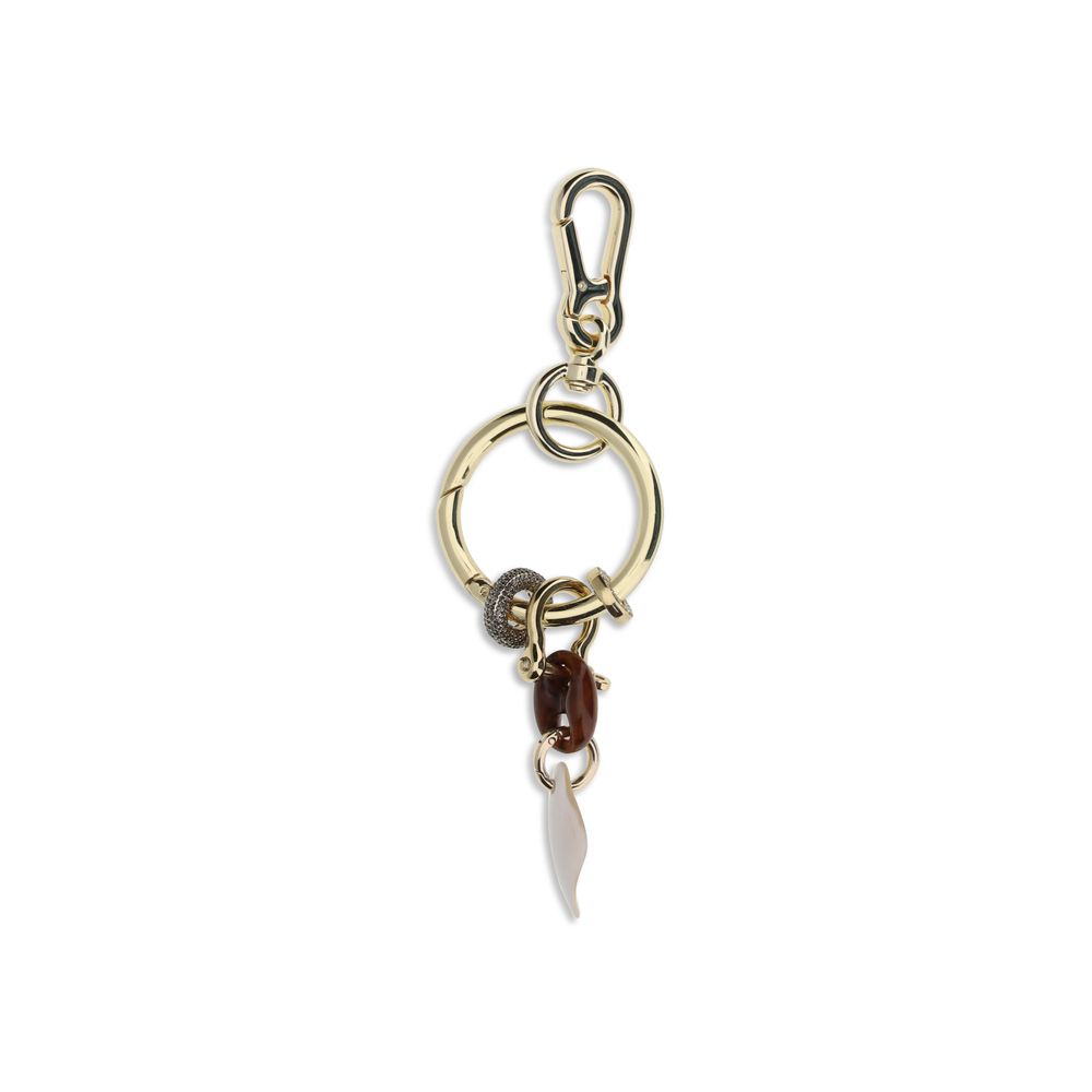 Benedetta Bruzziches Multicolor Metal Keychain | Regal Royce