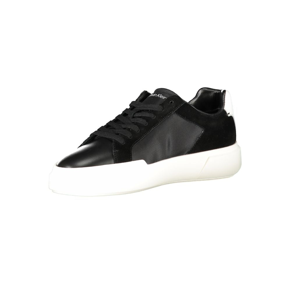 Calvin Klein Nero Leather Men Sneaker | Regal Royce