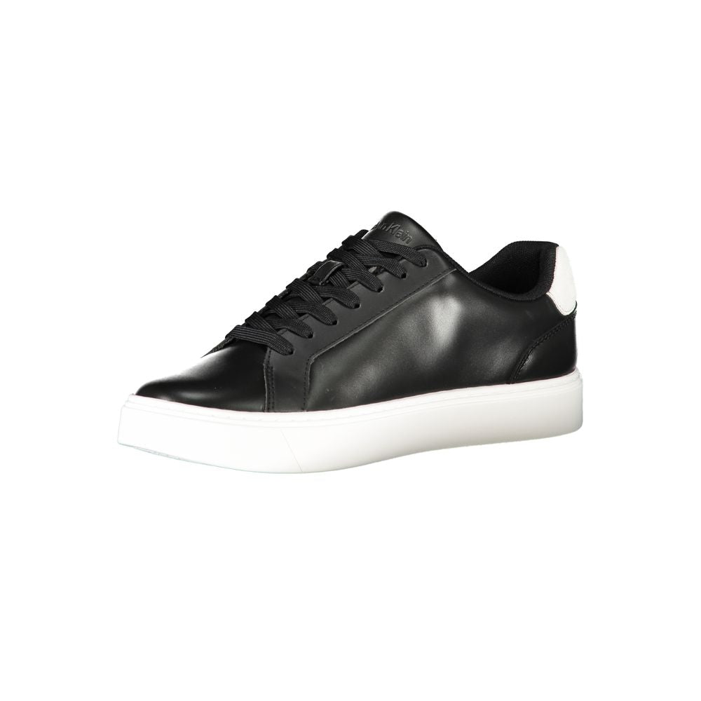 Calvin Klein Black Polyurethane Men Sneaker | Regal Royce