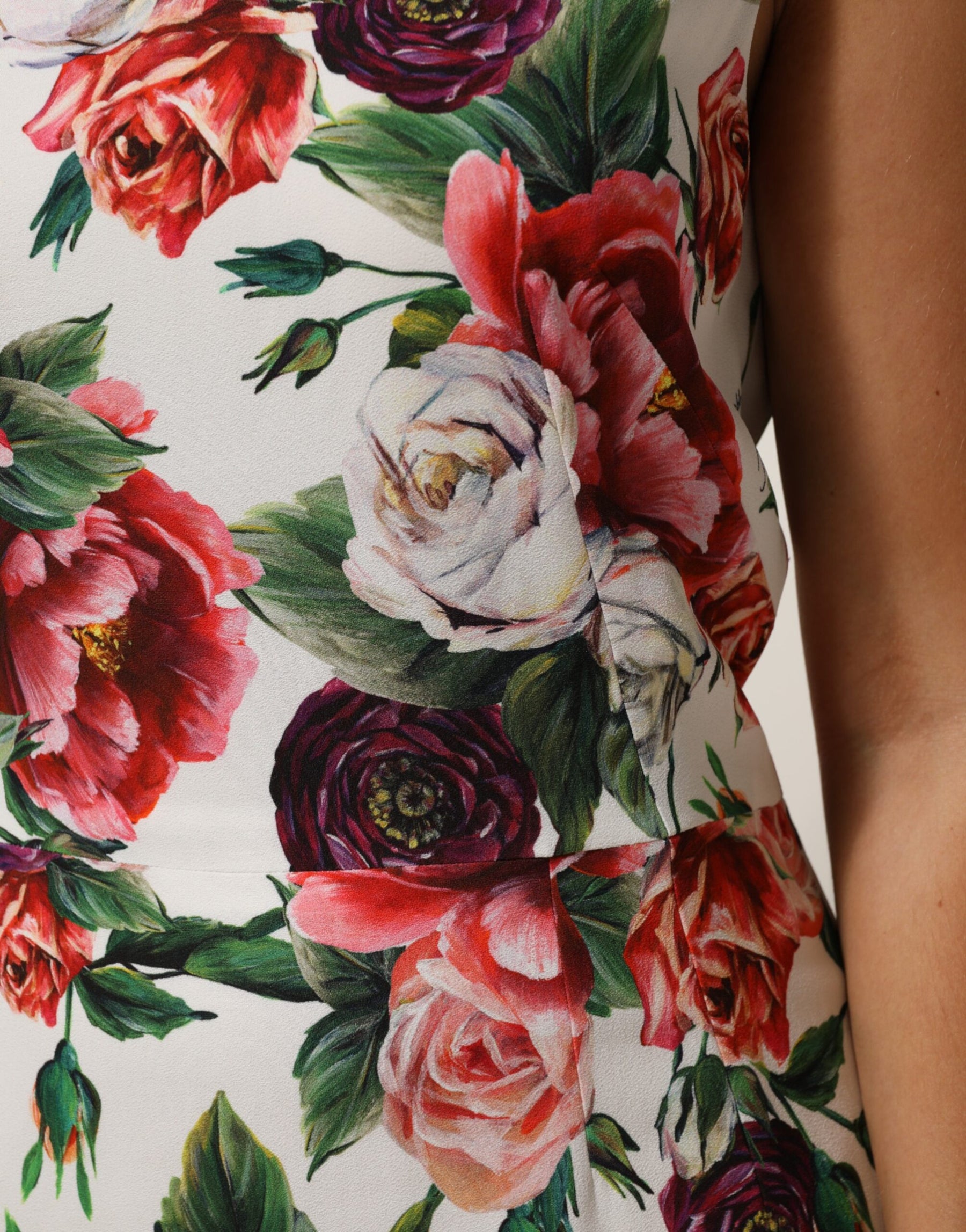 Dolce & Gabbana Multicolor Floral Print Viscose Sheath Dress | Regal Royce