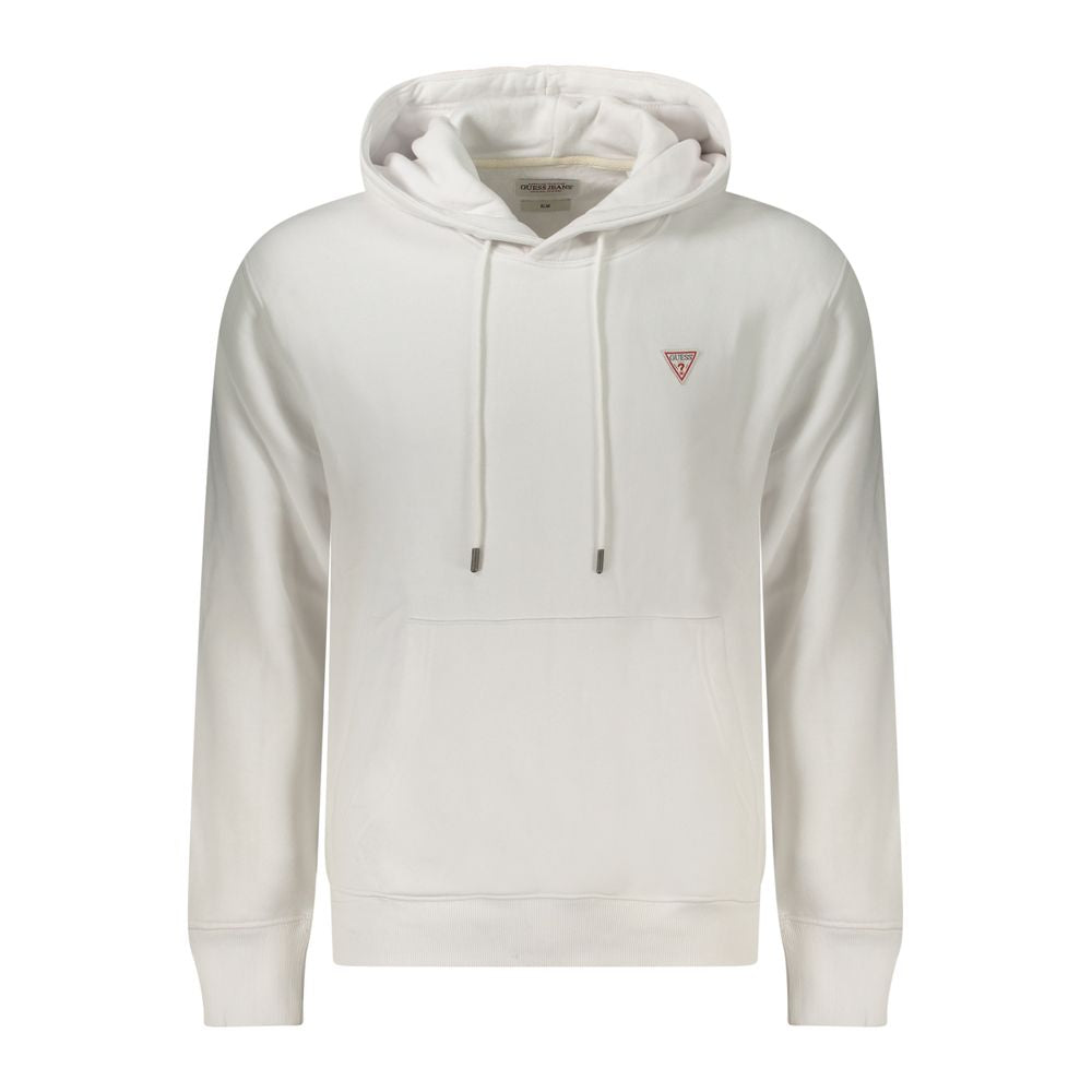 Guess Jeans White Organic Cotton Men Sweatshirt | Regal Royce