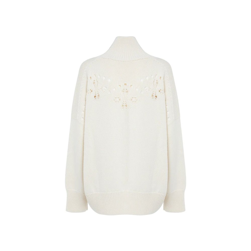 Chloé White Wool Sweater