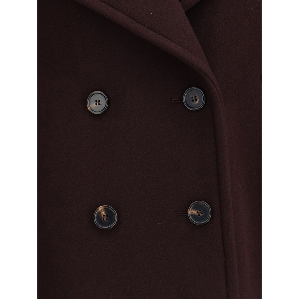 Chloé Bordeaux Fleece Wool Coat | Regal Royce