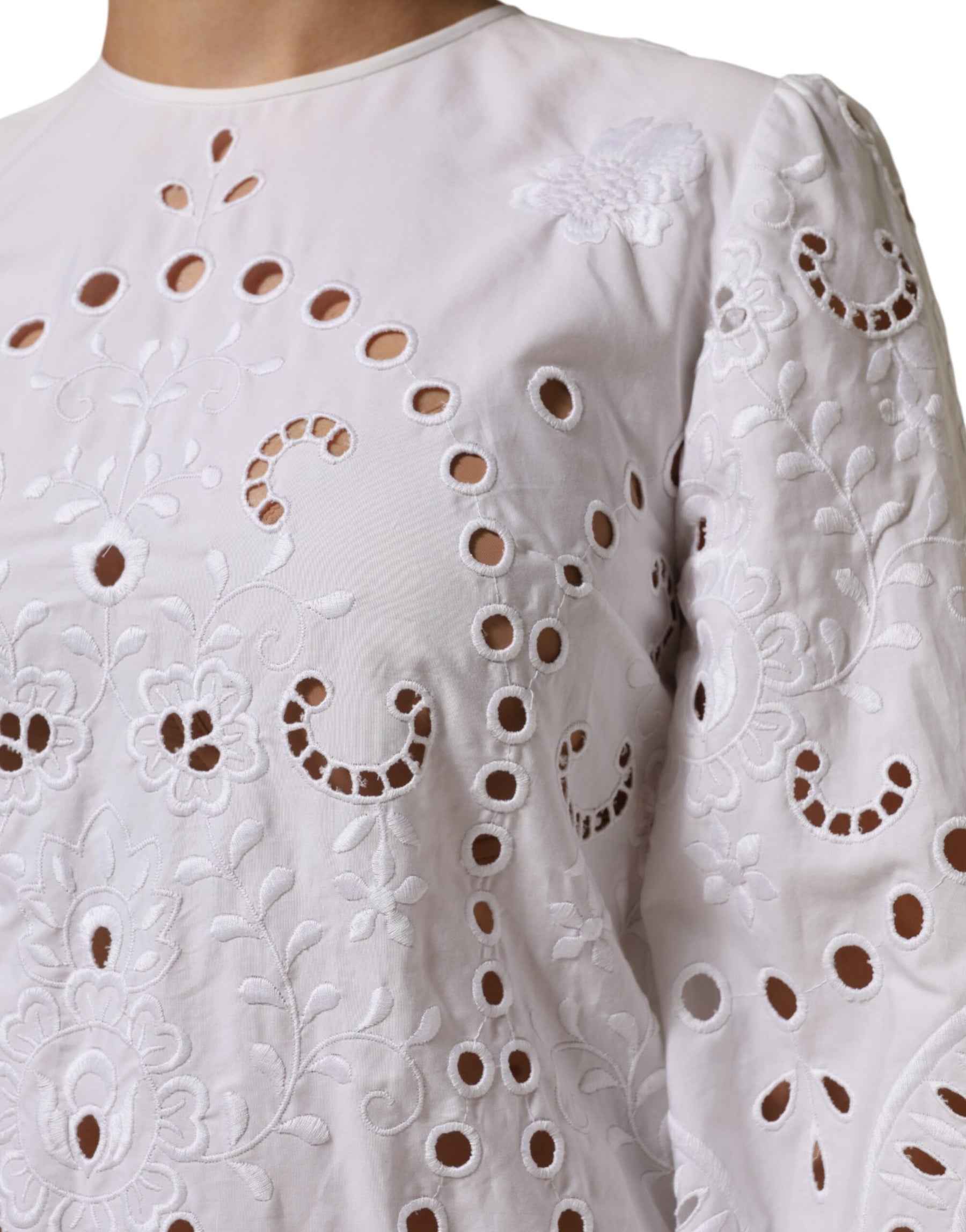 Dolce & Gabbana White Cut Out A-line Sheath Mini Dress | Regal Royce