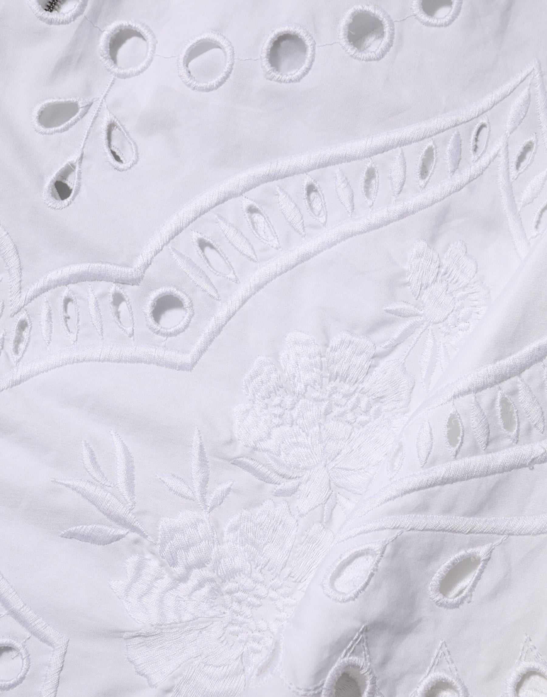 Dolce & Gabbana White Cut Out A-line Sheath Mini Dress | Regal Royce