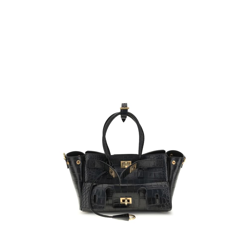 Balenciaga Black Calf Leather Bos Taurus Shoulder Bag | Regal Royce
