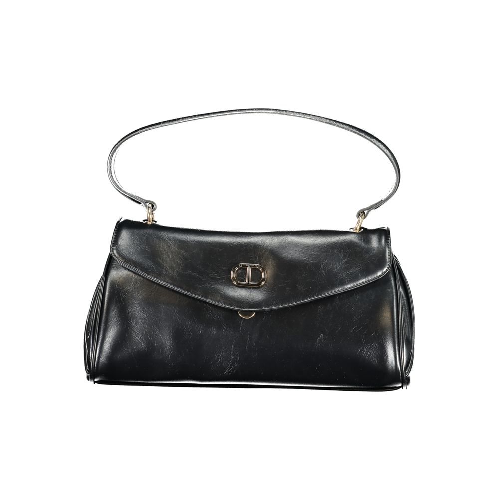 Twinset Black Polyurethane Women Handbag | Regal Royce