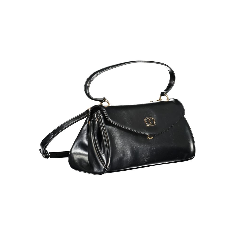 Twinset Black Polyurethane Women Handbag | Regal Royce