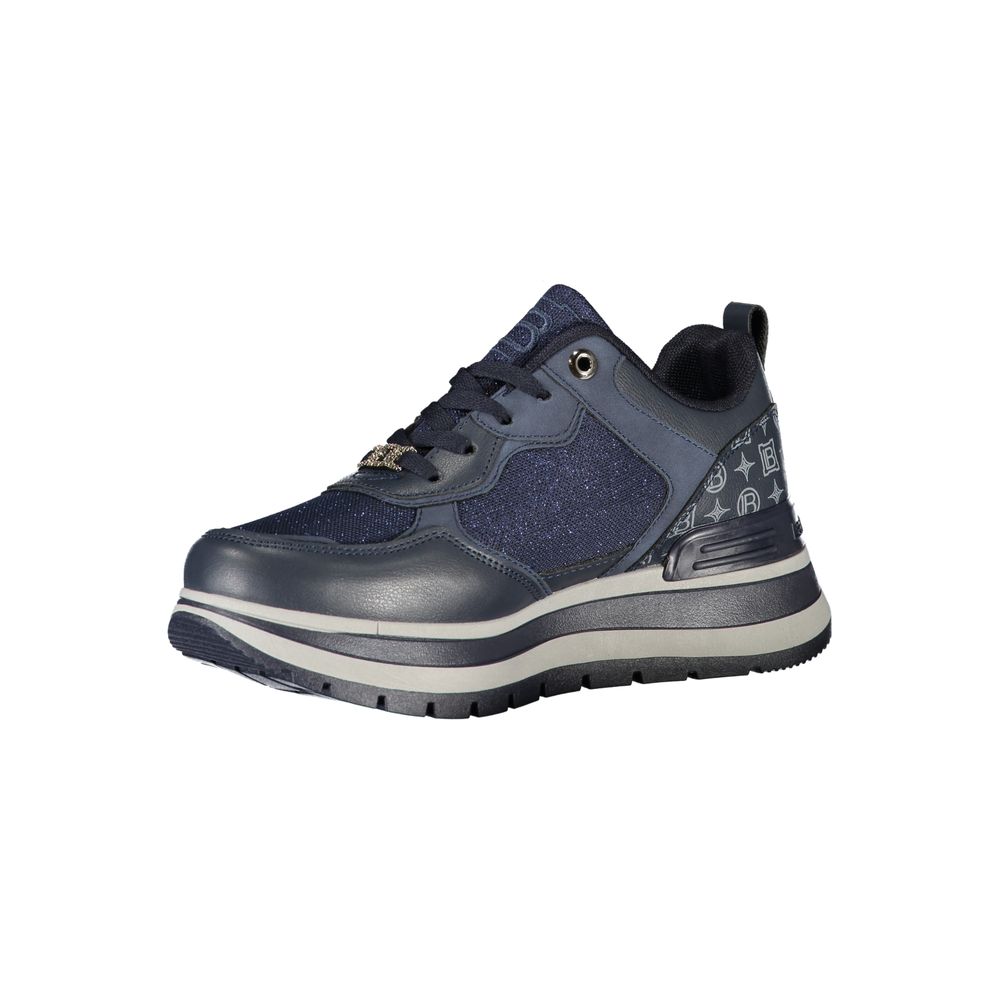 Laura Biagiotti Blue Polyester Women Sneaker | Regal Royce