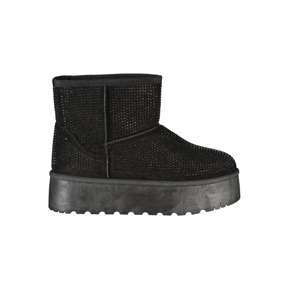 Laura Biagiotti Black Polyester Women Boot