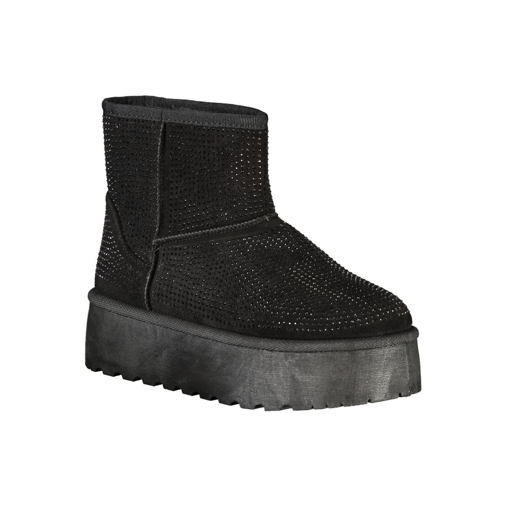 Laura Biagiotti Black Polyester Women Boot