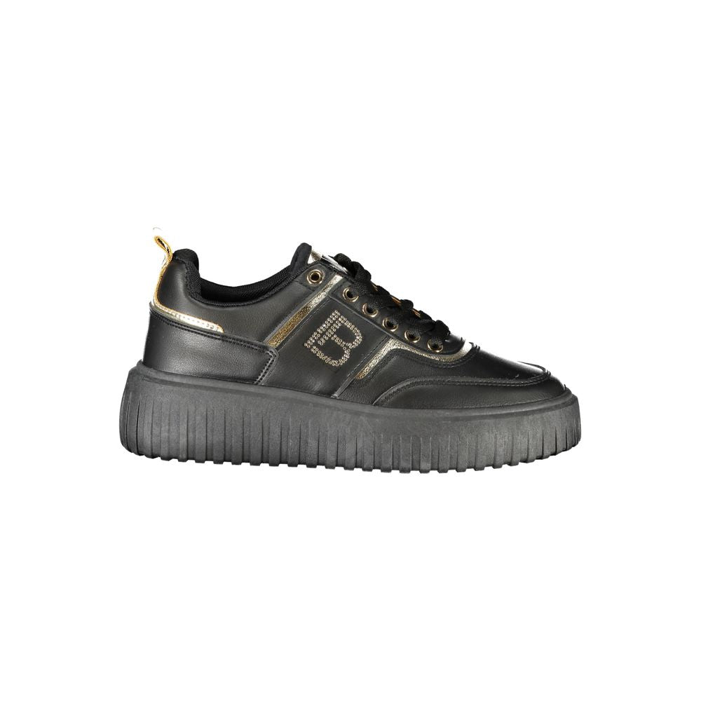 Laura Biagiotti Black Polyester Women Sneaker | Regal Royce