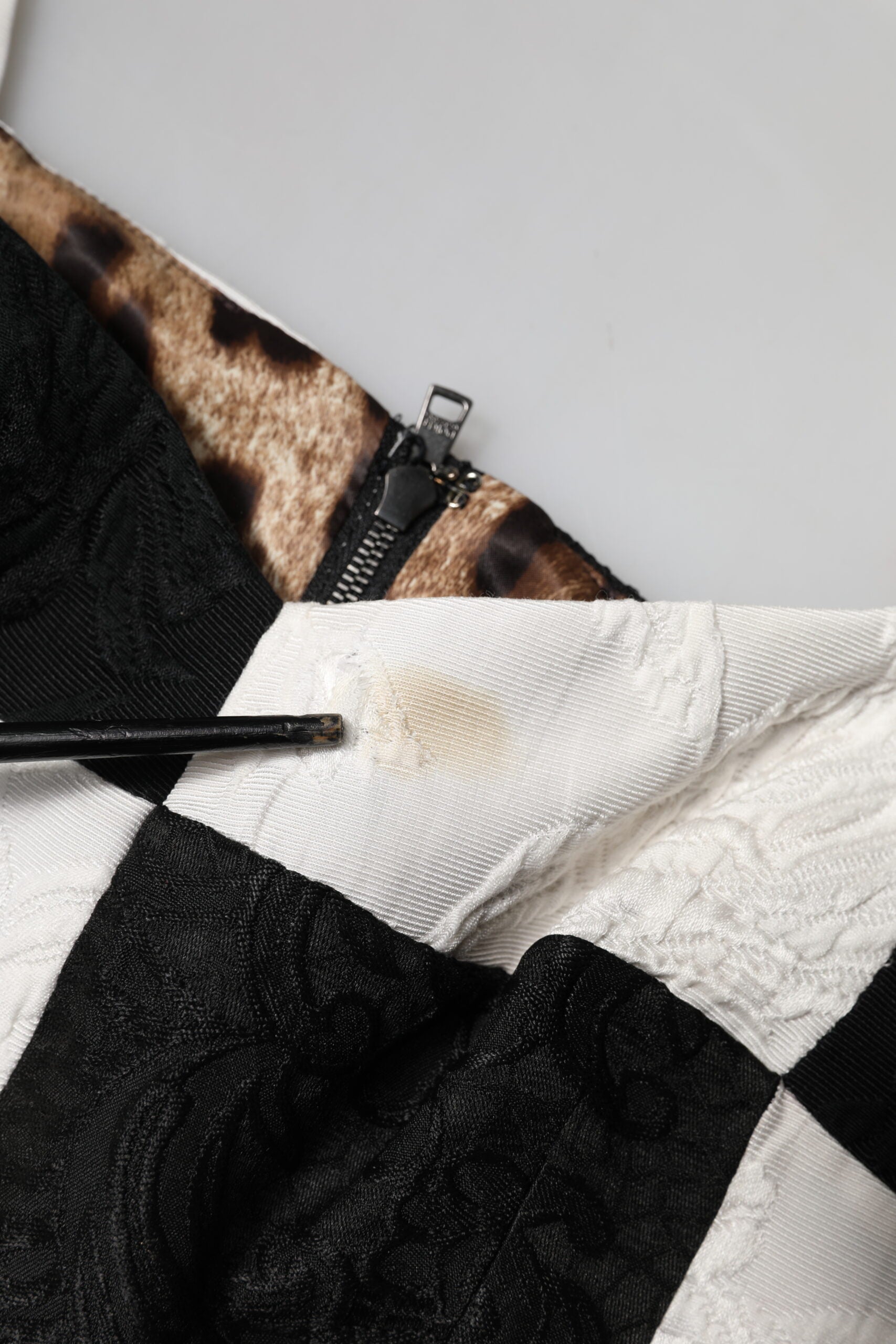 Dolce & Gabbana Black White Cropped Bustier Corset Bra Top | Regal Royce