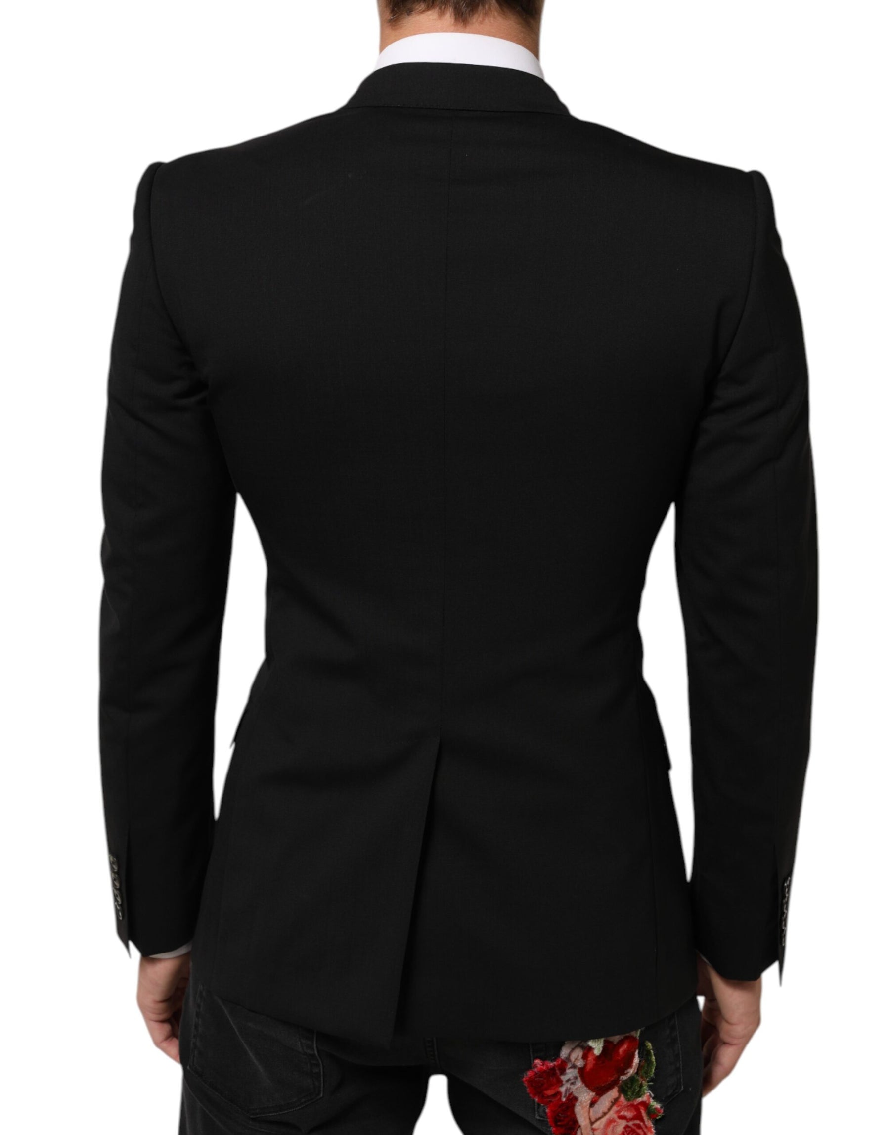 Dolce & Gabbana Black SICILIA Double Breasted Jacket Blazer | Regal Royce