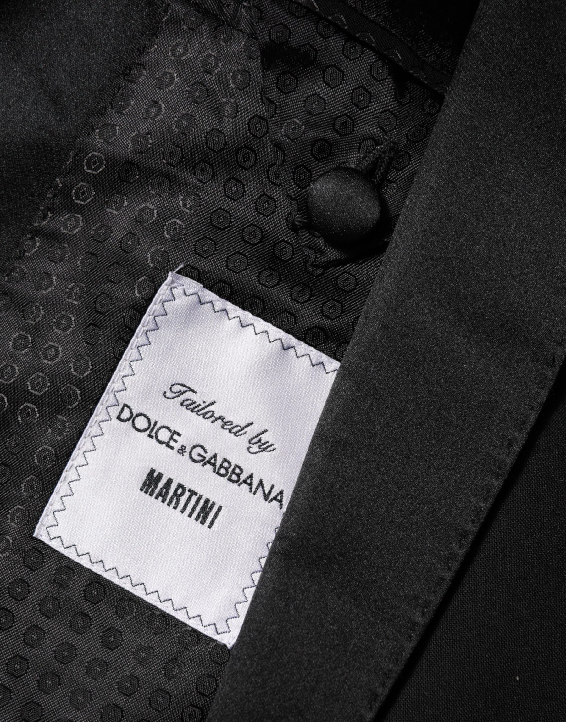 Dolce & Gabbana Black MARTINI 1 Button Suit Jacket Blazer | Regal Royce