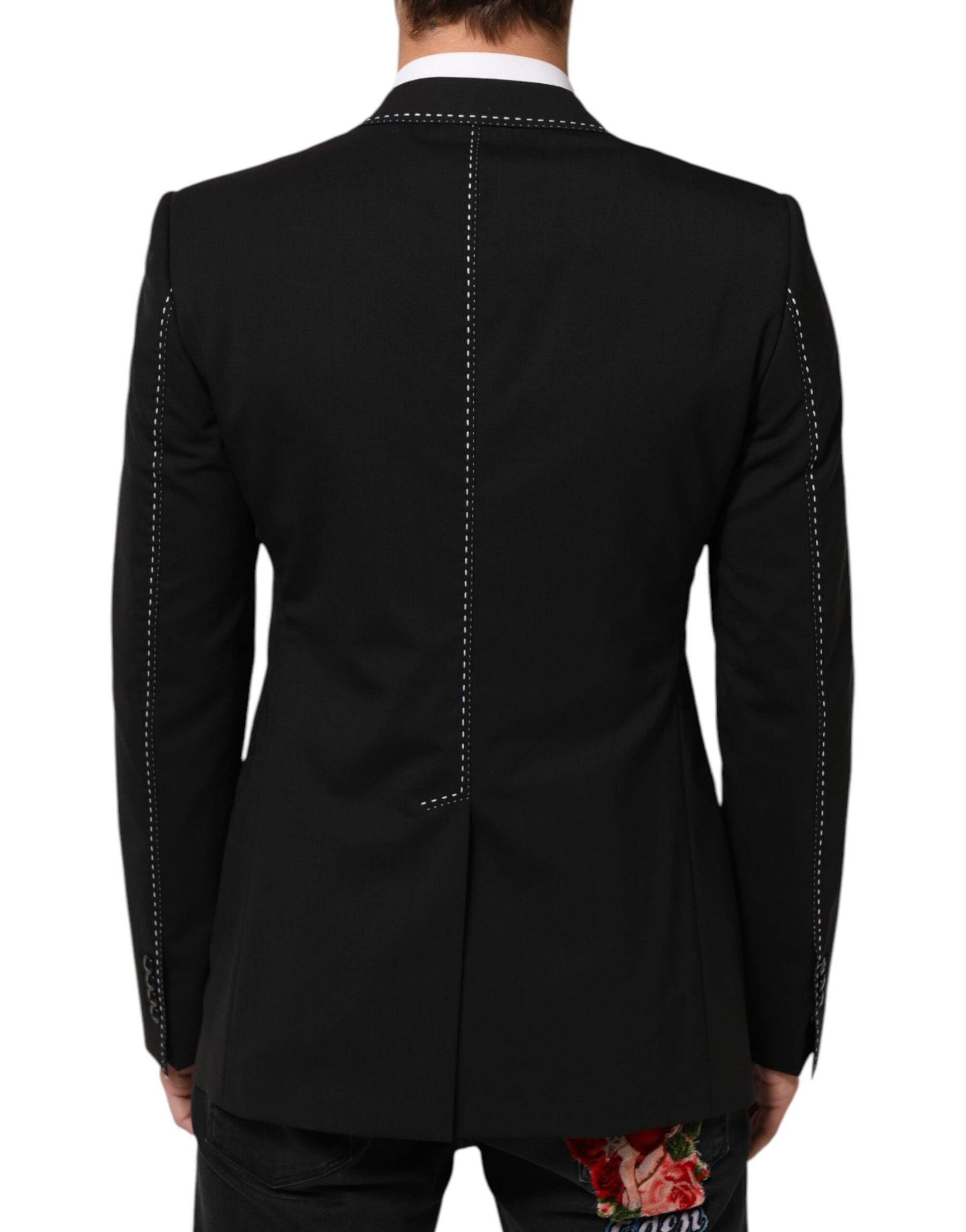 Dolce & Gabbana Black SICILIA 2 Buttons Suit Jacket Blazer | Regal Royce