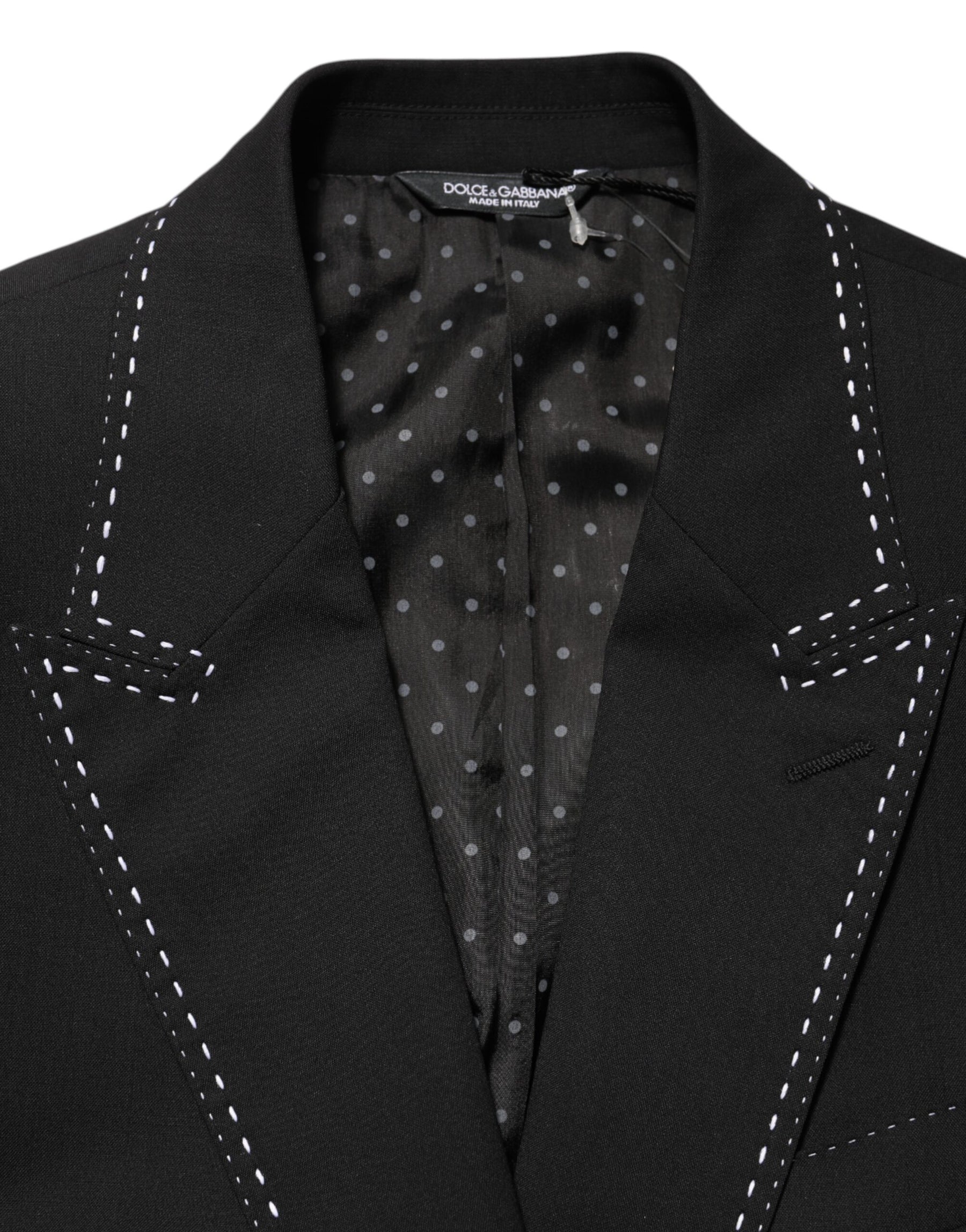 Dolce & Gabbana Black SICILIA 2 Buttons Suit Jacket Blazer | Regal Royce