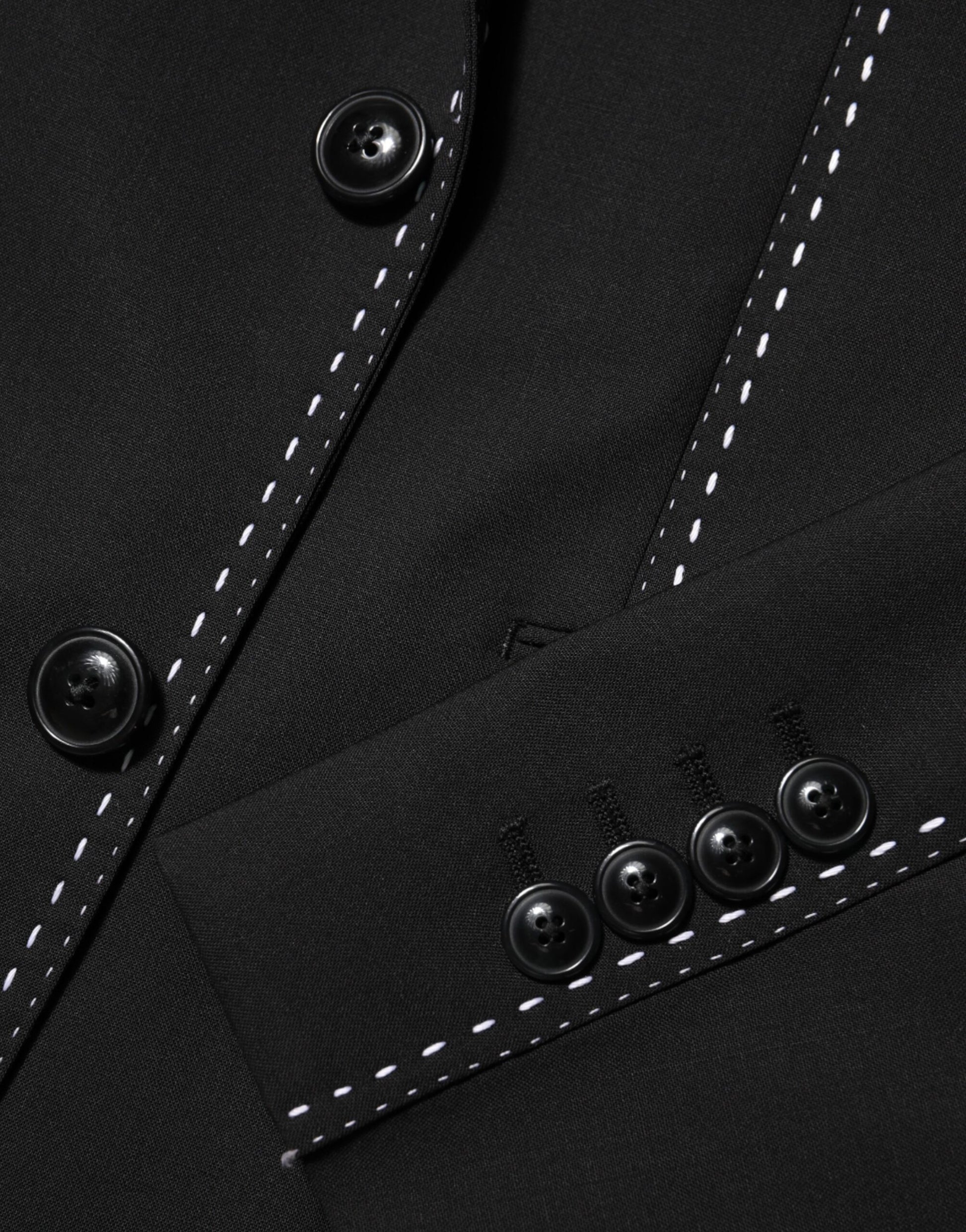 Dolce & Gabbana Black SICILIA 2 Buttons Suit Jacket Blazer