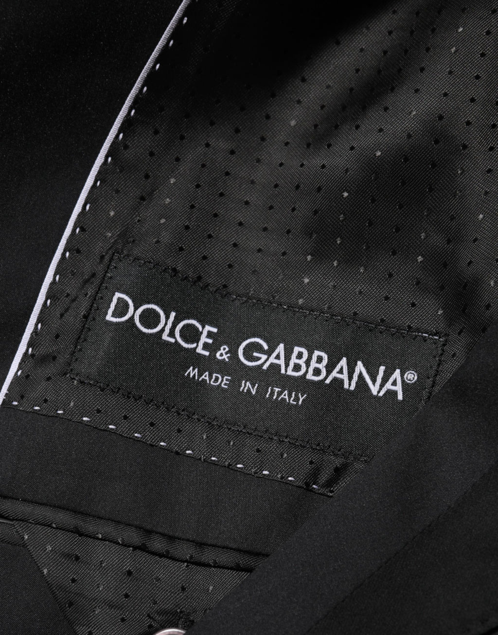 Dolce & Gabbana Black Cotton 2 Buttons Suit Jacket Blazer
