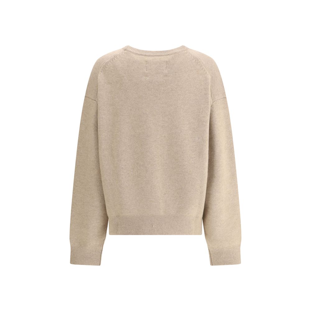 Extreme Cashmere Beige Cashmere Cashmere Sweater | Regal Royce