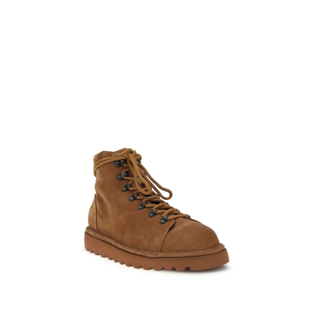 Marsell Brown Calf Leather Bos Taurus Lace-Up Boots | Regal Royce