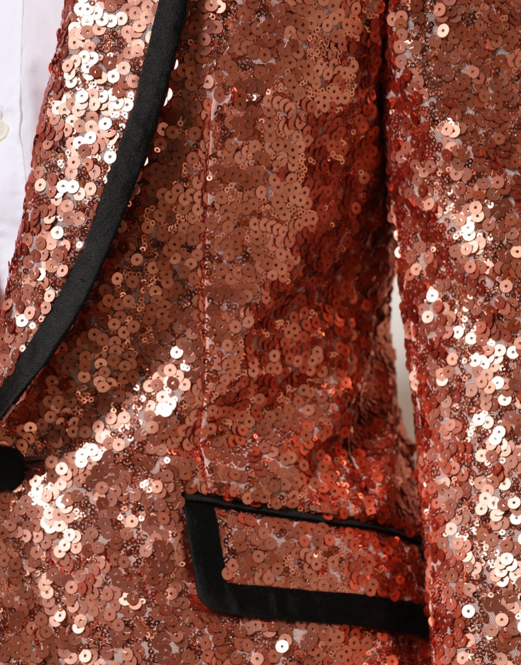 Dolce & Gabbana Pink Sequin SICILIA 1 Button Men Suit Blazer | Regal Royce