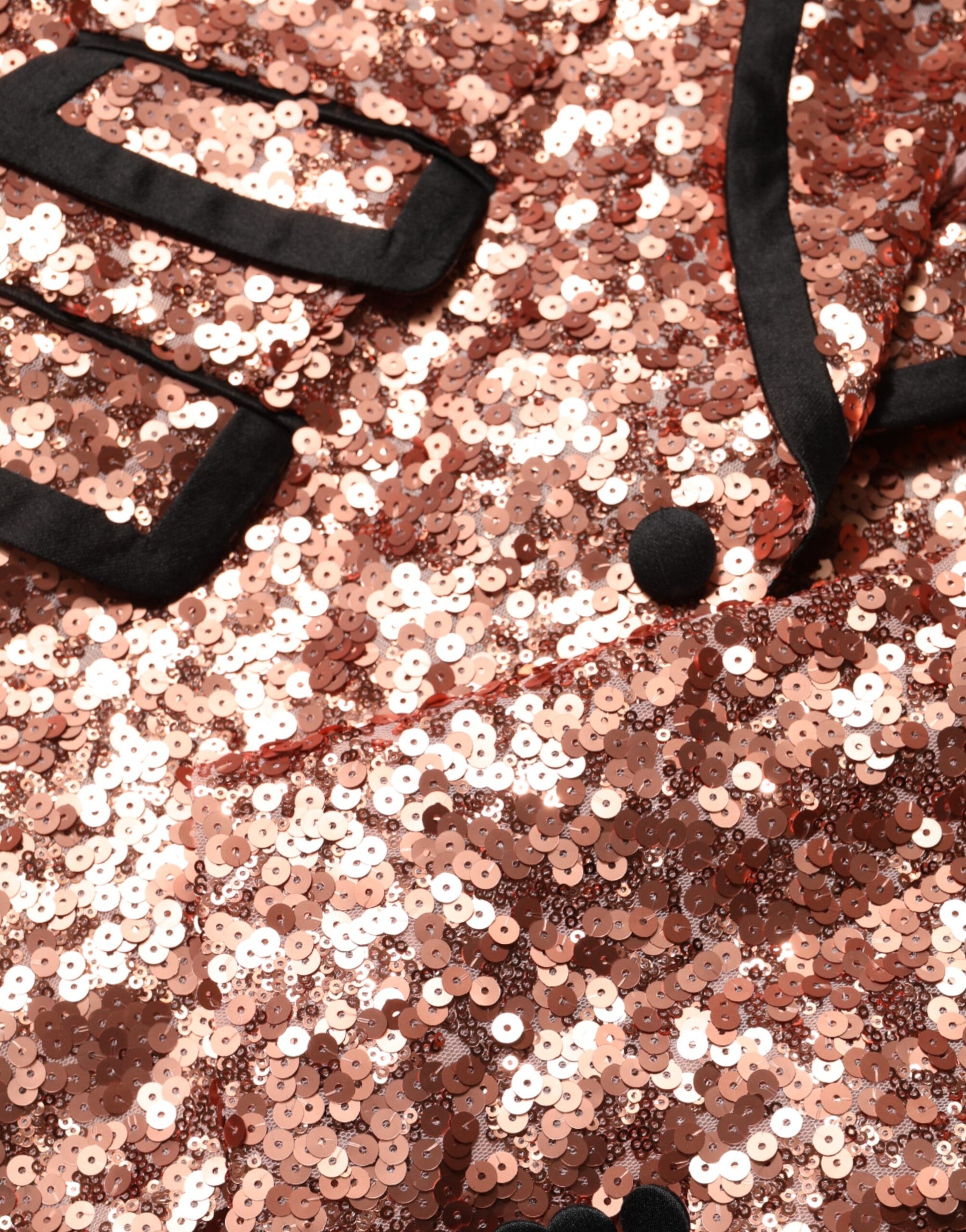 Dolce & Gabbana Pink Sequin SICILIA 1 Button Men Suit Blazer | Regal Royce