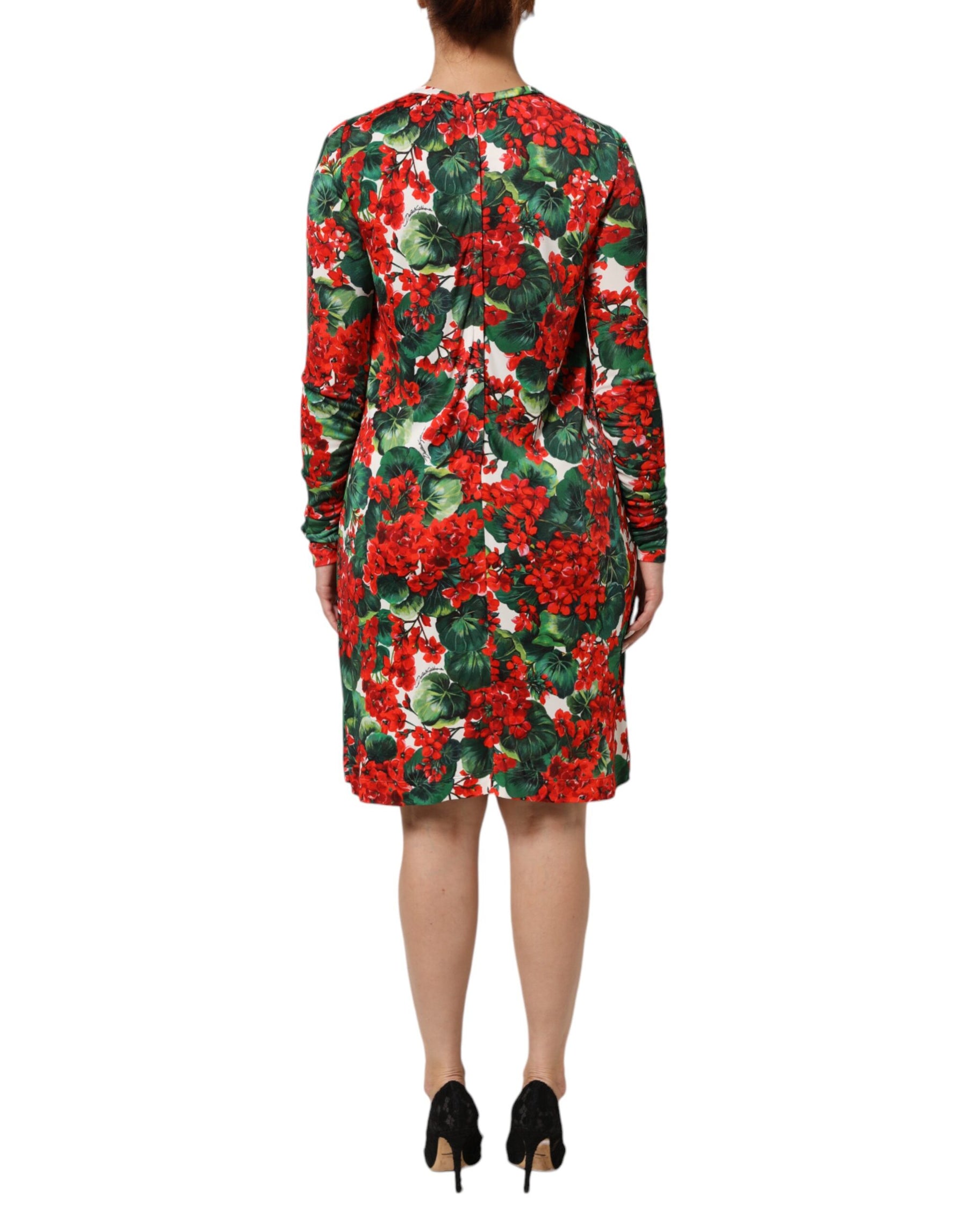 Dolce & Gabbana Multicolor Floral Short Portofino Dress | Regal Royce