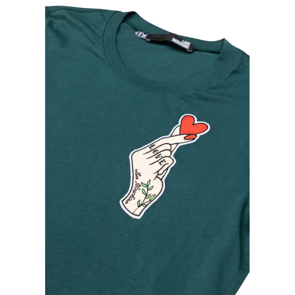 Love Moschino Black Cotton T-Shirt | Regal Royce