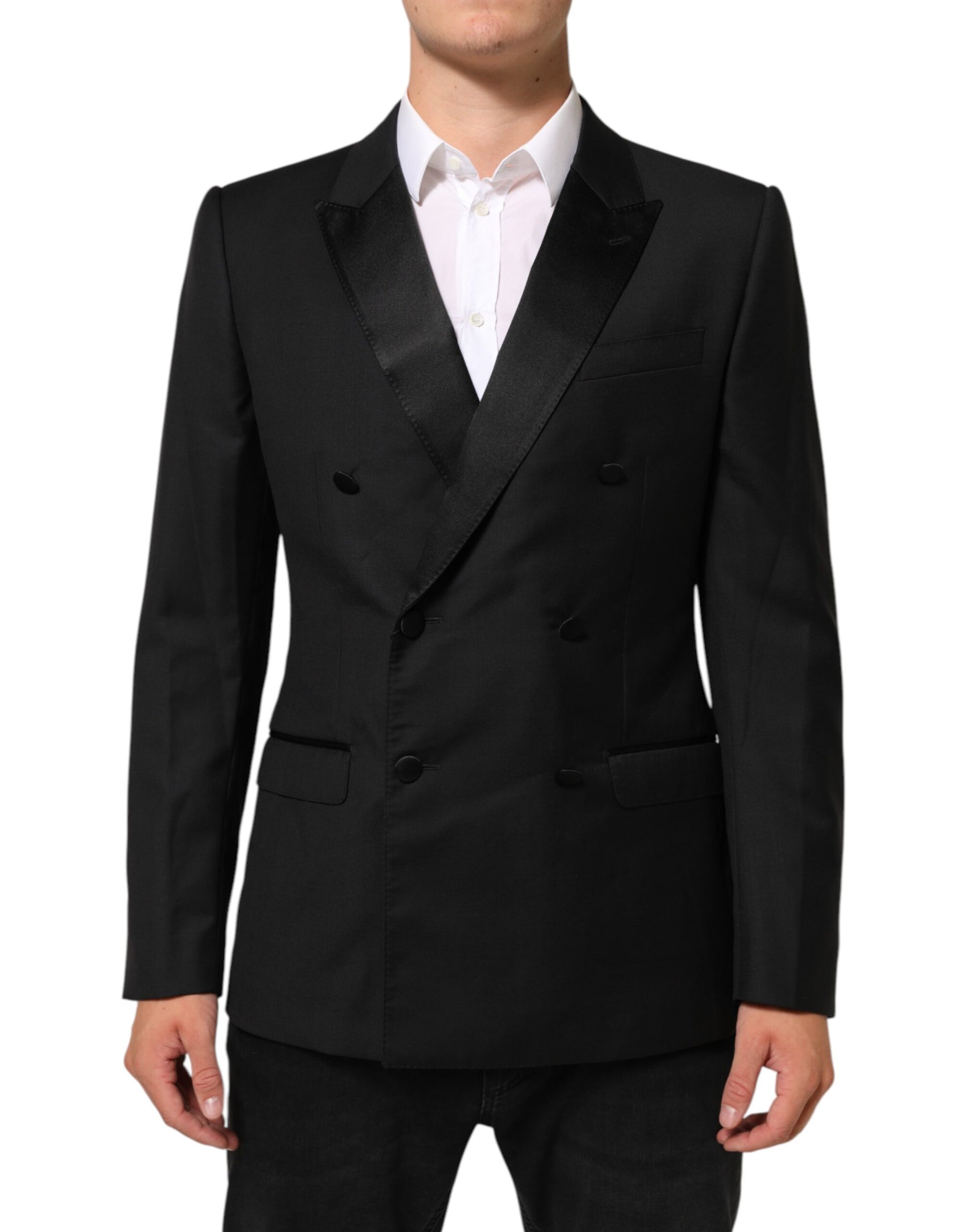 Dolce & Gabbana Black MARTINI Double-Breasted Suit Blazer | Regal Royce