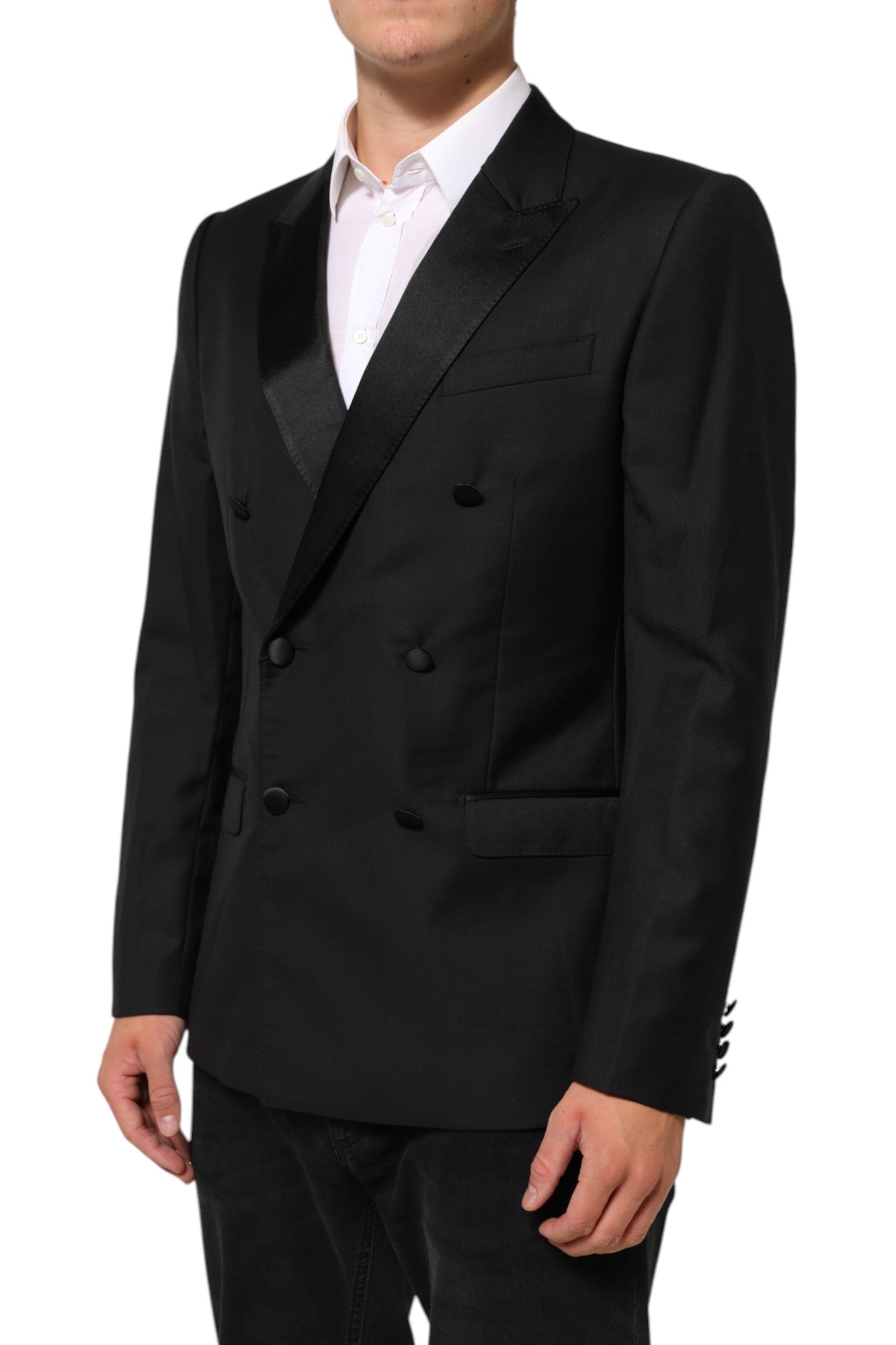 Dolce & Gabbana Black MARTINI Double-Breasted Suit Blazer | Regal Royce