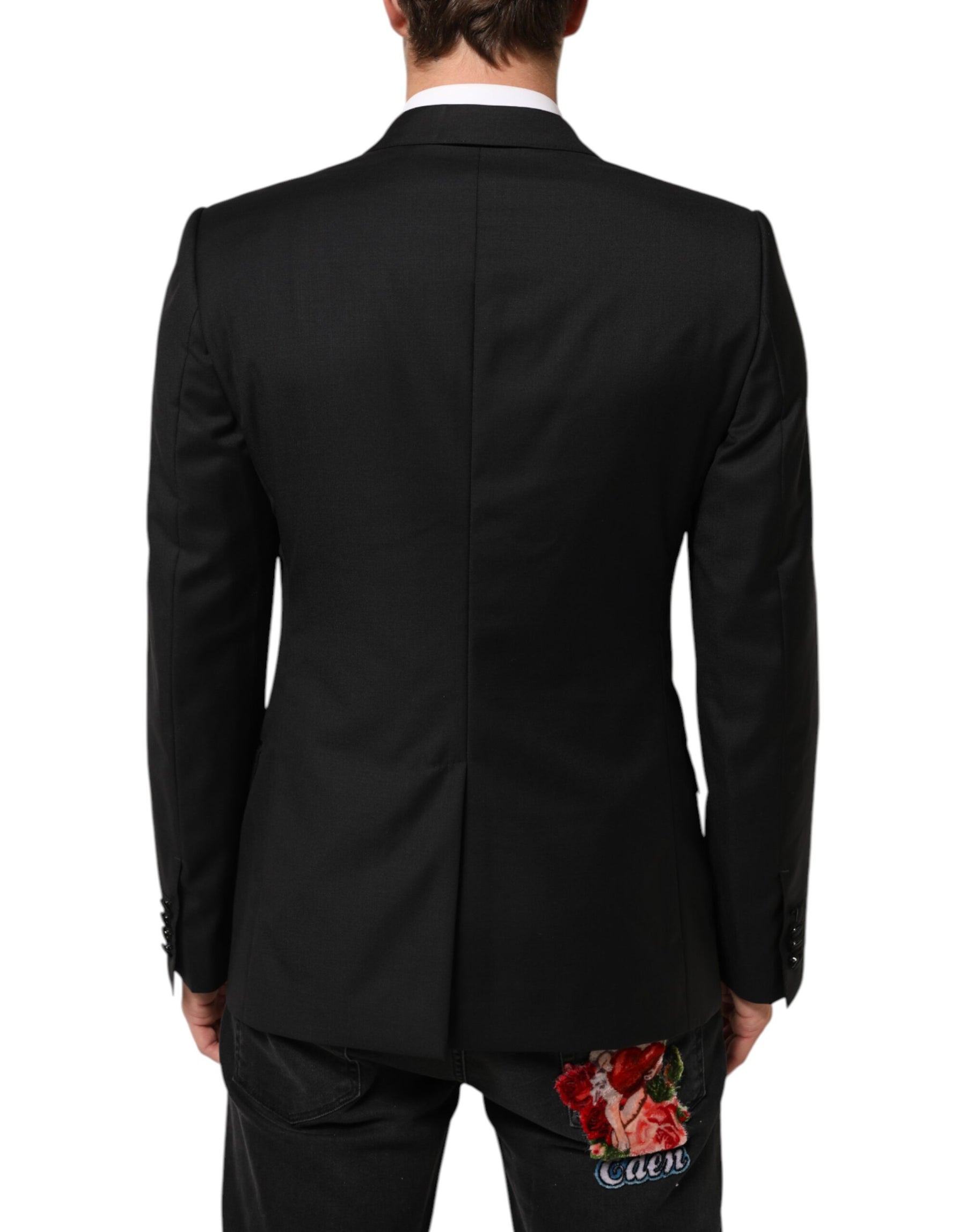 Dolce & Gabbana Black MARTINI Double-Breasted Suit Blazer | Regal Royce