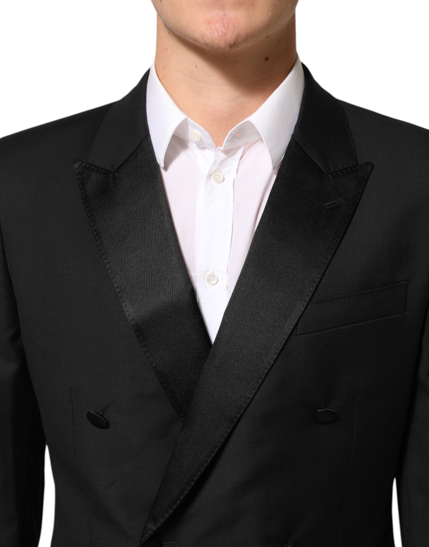 Dolce & Gabbana Black MARTINI Double-Breasted Suit Blazer | Regal Royce