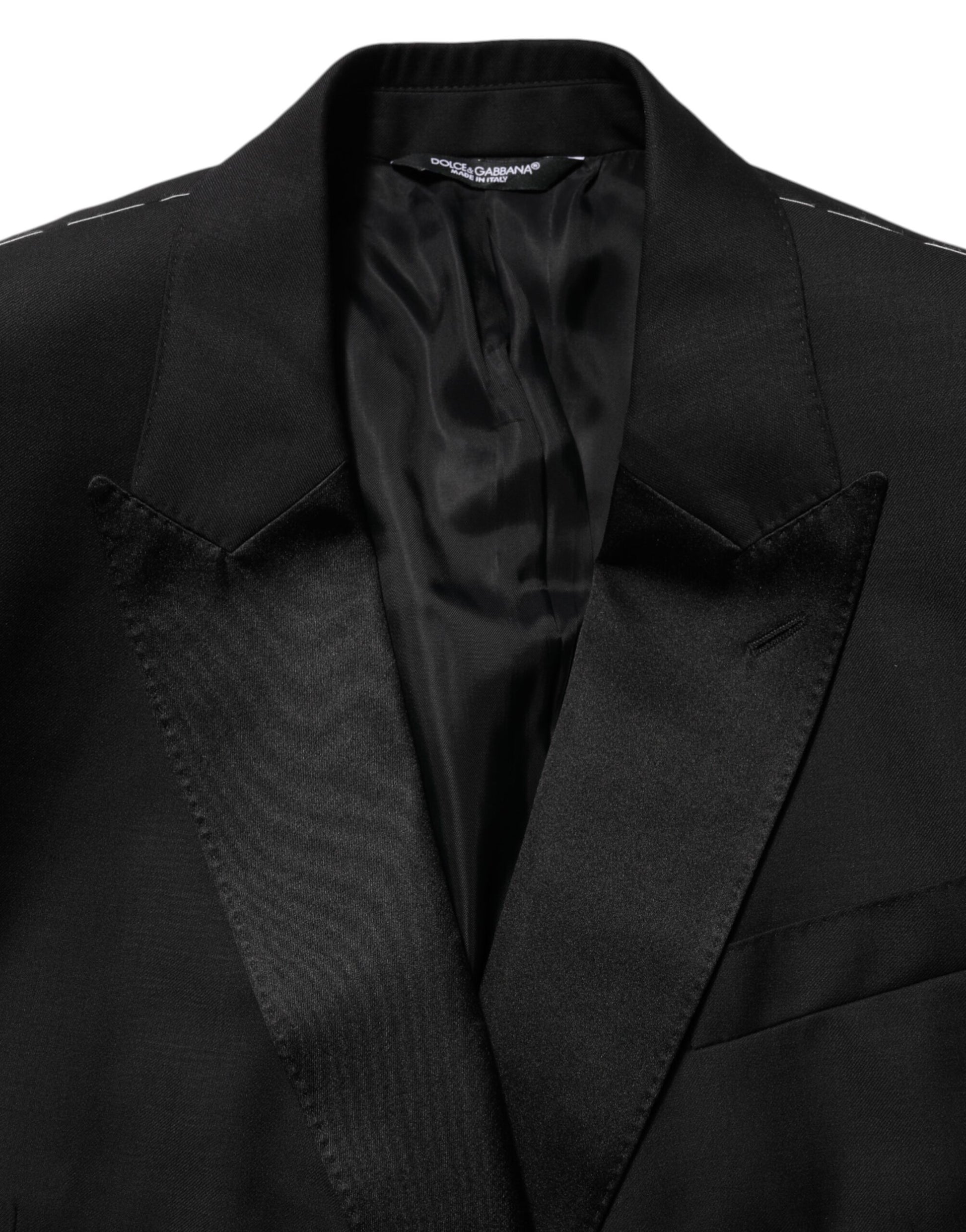 Dolce & Gabbana Black MARTINI Double-Breasted Suit Blazer