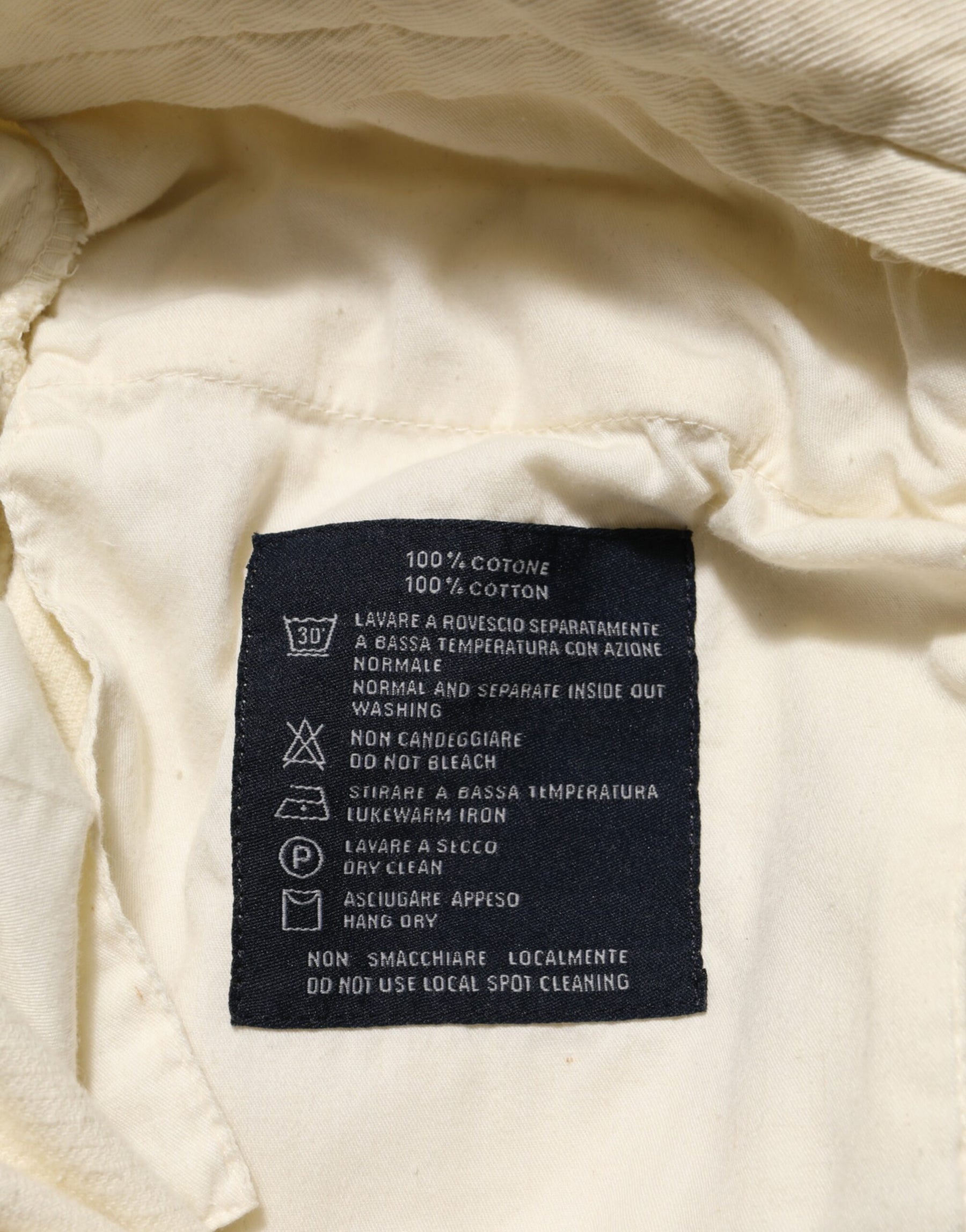 Burberry Beige Corduroy Cotton Straight Men Trouser Pants | Regal Royce