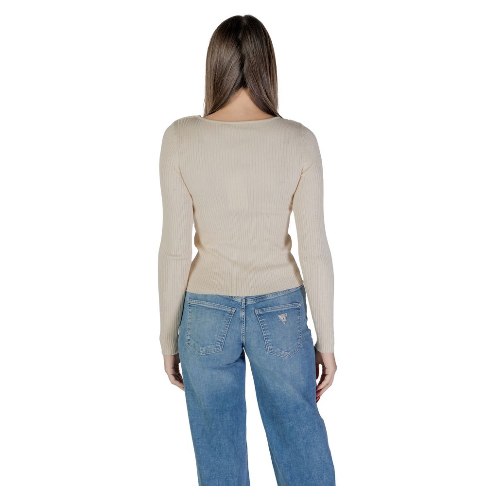 Vila Clothes Beige Viscose Sweatshirt | Regal Royce