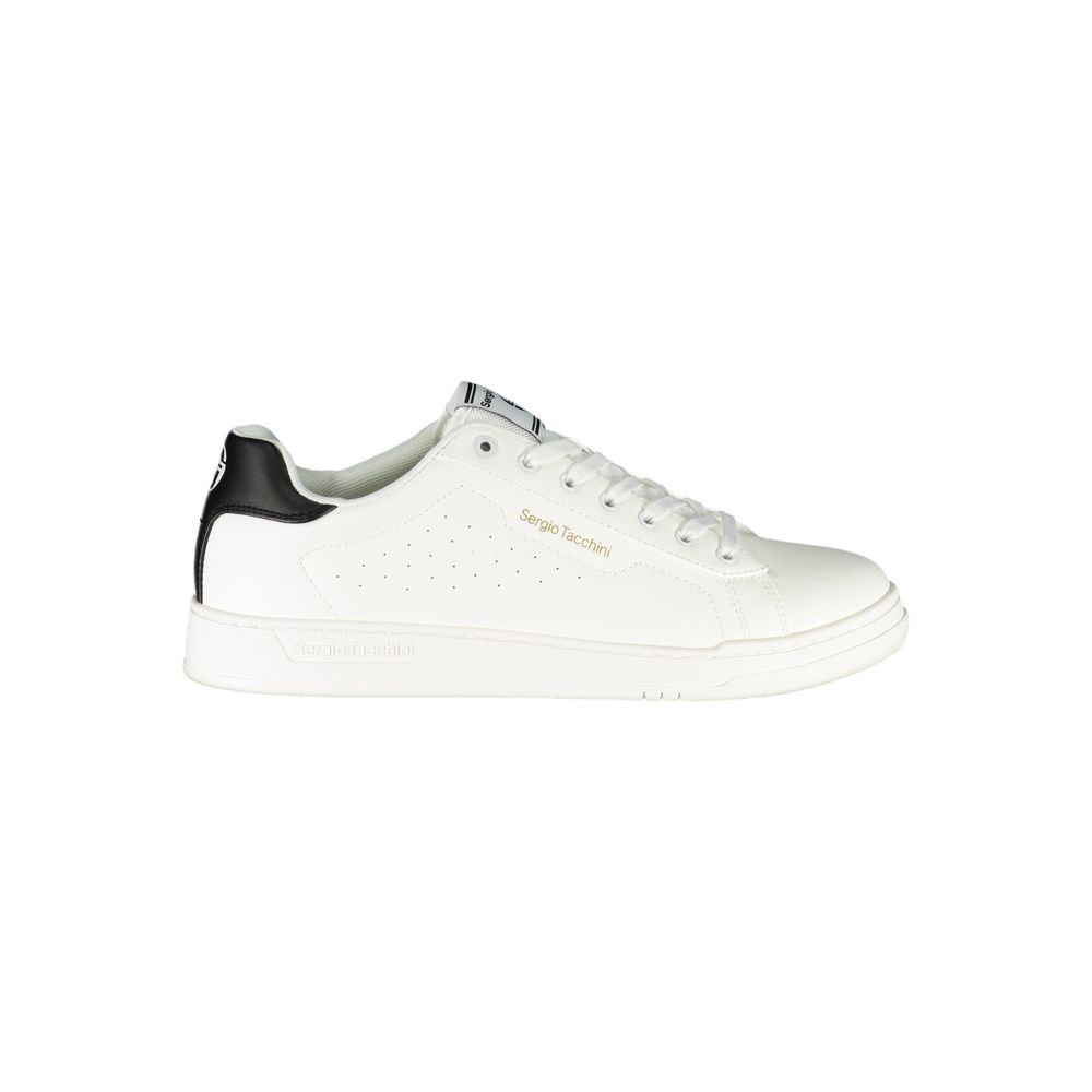 Sergio Tacchini Bianco Polyurethane Men Sneaker | Regal Royce