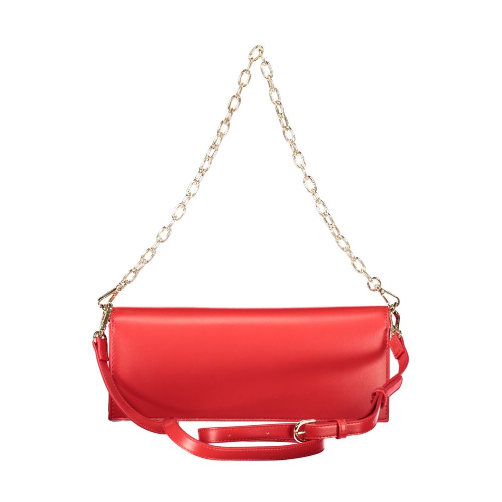 Mario Valentino Rosso Polyurethane Women Shoulder Bag | Regal Royce