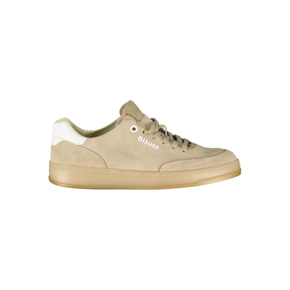 Blauer Beige Leather Men Sneaker | Regal Royce