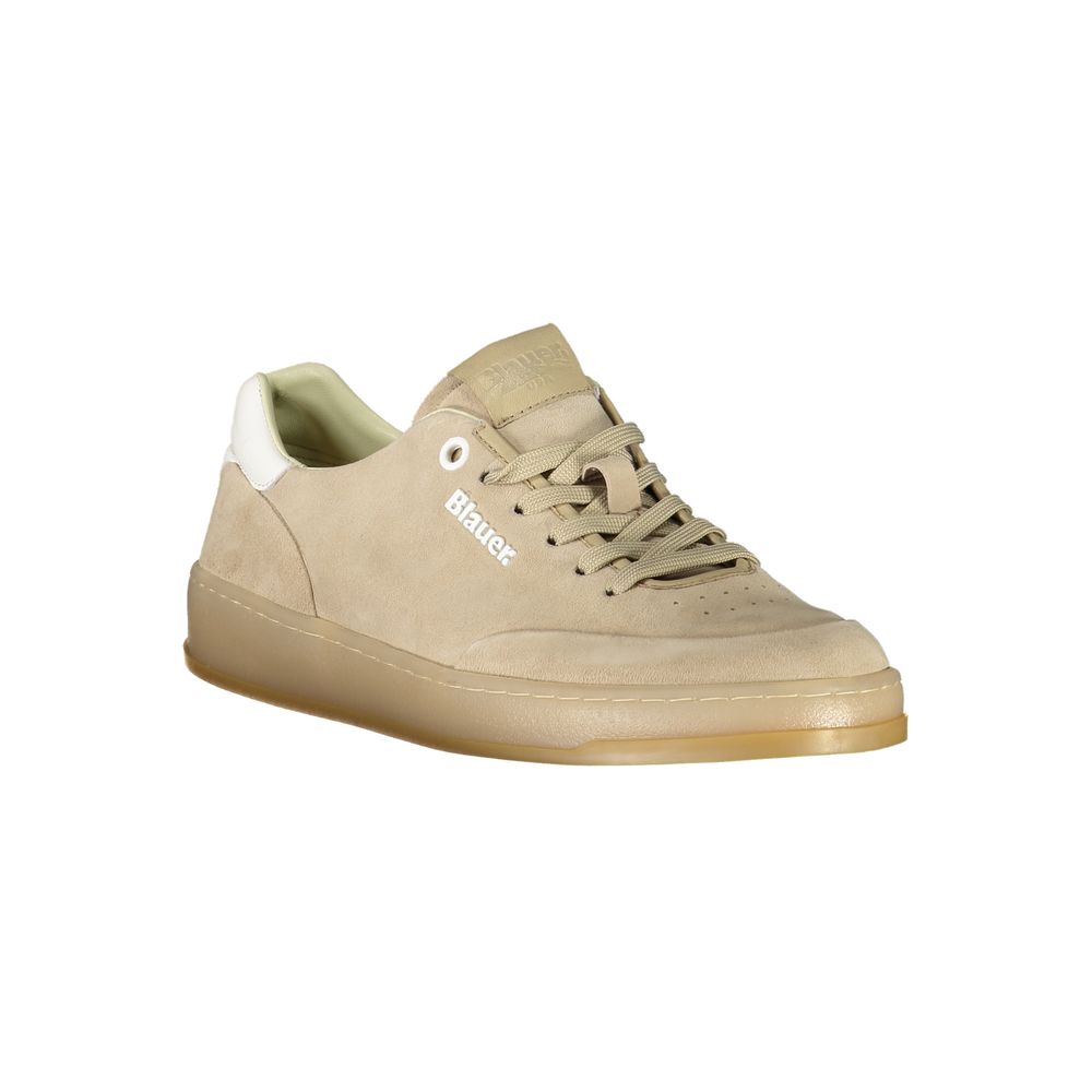 Blauer Beige Leather Men Sneaker | Regal Royce