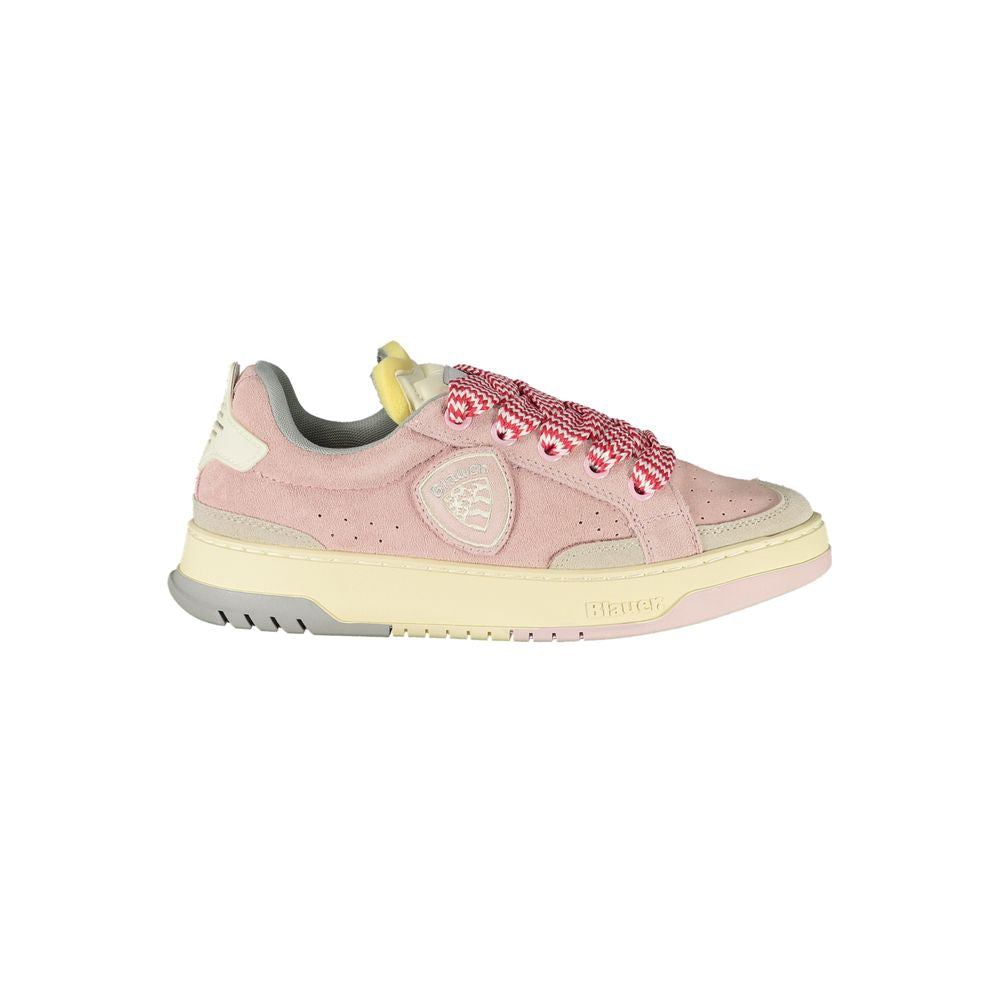 Blauer Rosa Polyurethane Women Sneaker | Regal Royce