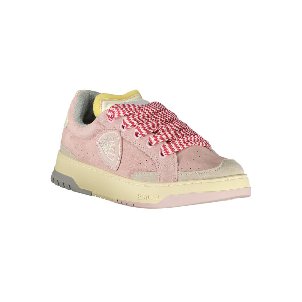 Blauer Rosa Polyurethane Women Sneaker | Regal Royce