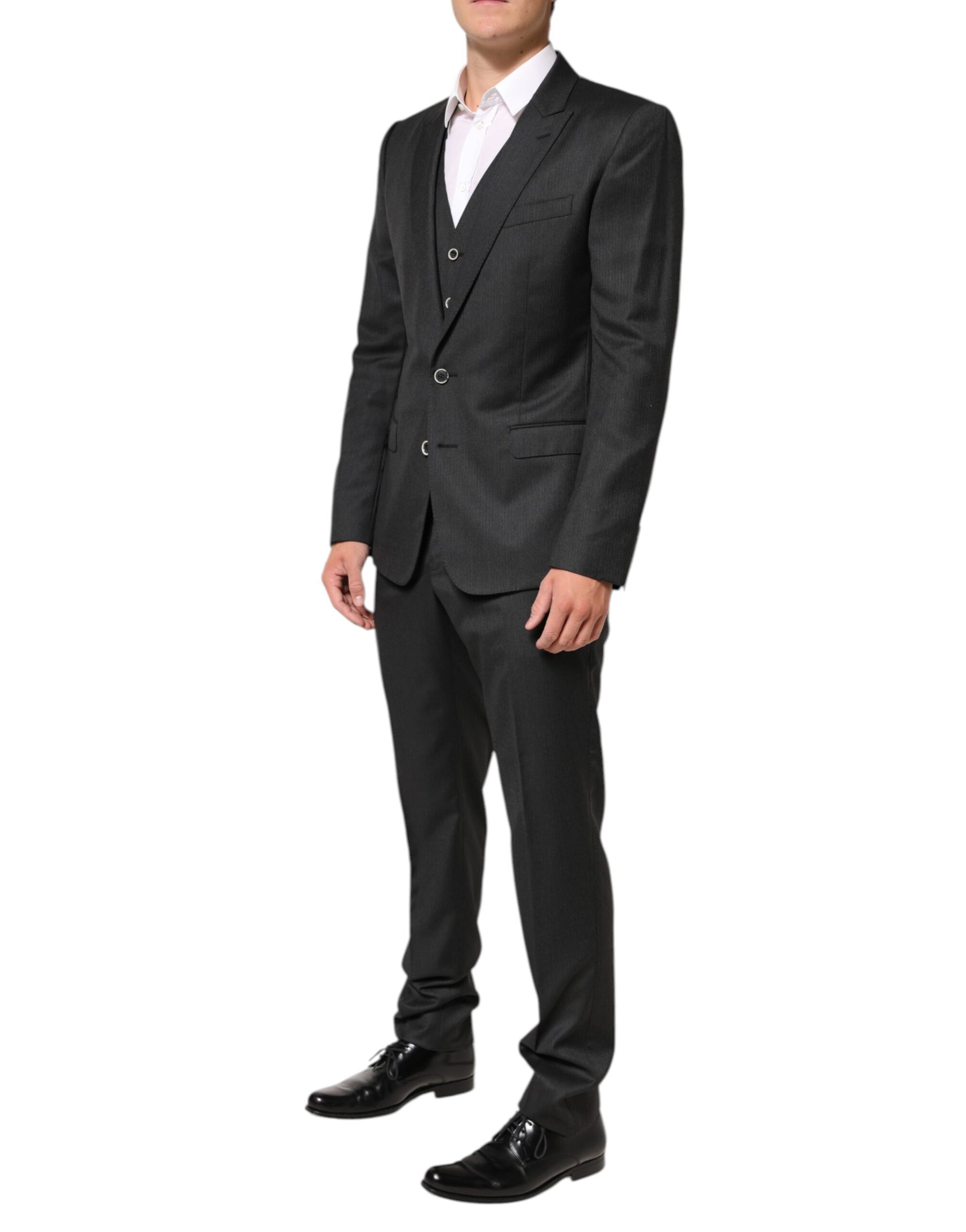 Dolce & Gabbana Black MARTINI 2 Buttons Suit 3 Piece Suit | Regal Royce