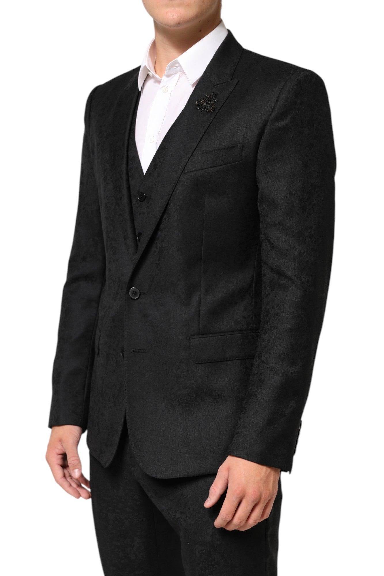 Dolce & Gabbana Black MARTINI 2 Buttons Suit 3 Piece Suit | Regal Royce